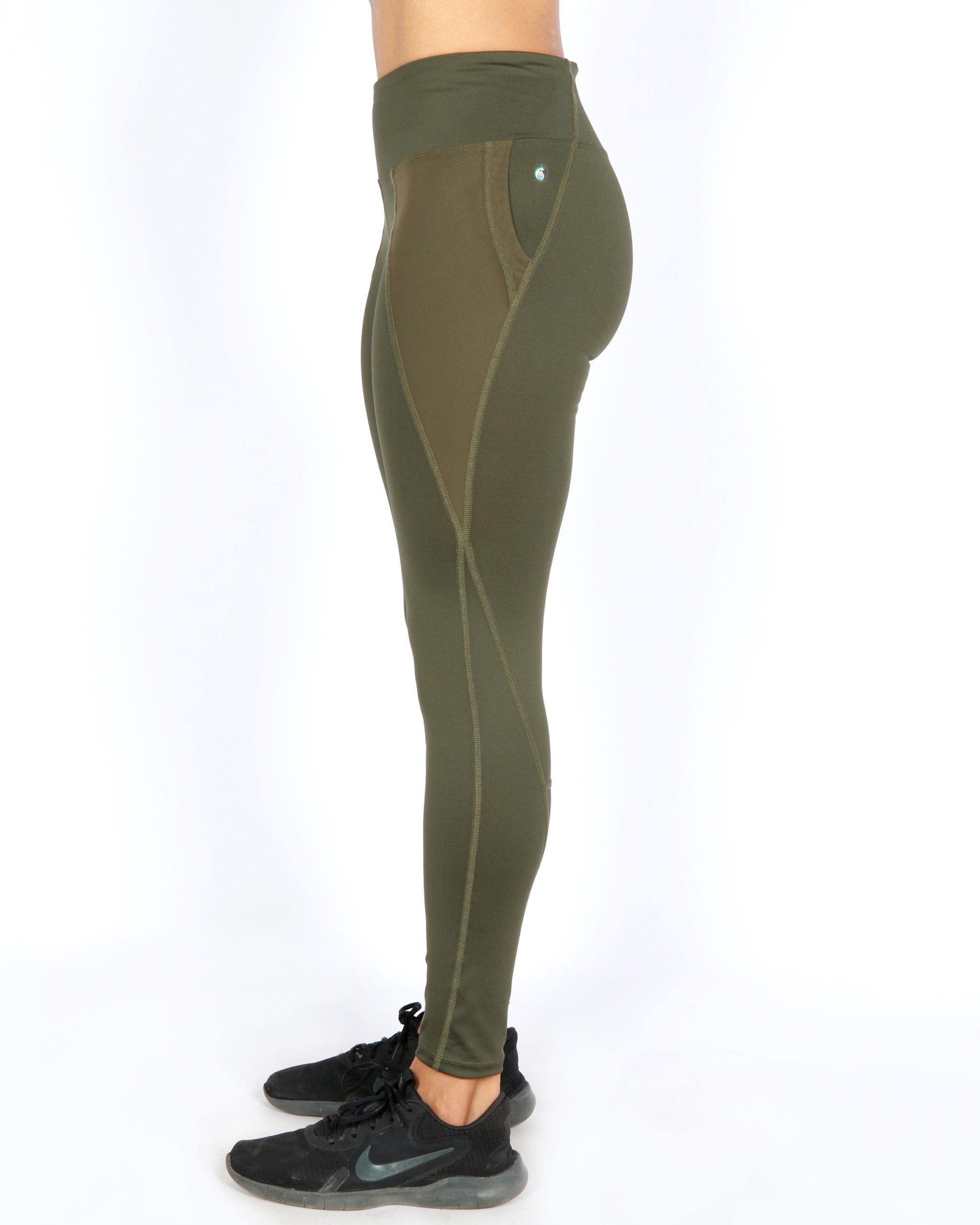 Olive camo leggings for women